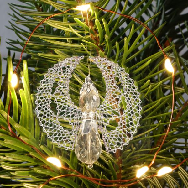 597 Bastelset Perlen-Engel "Luna" silber